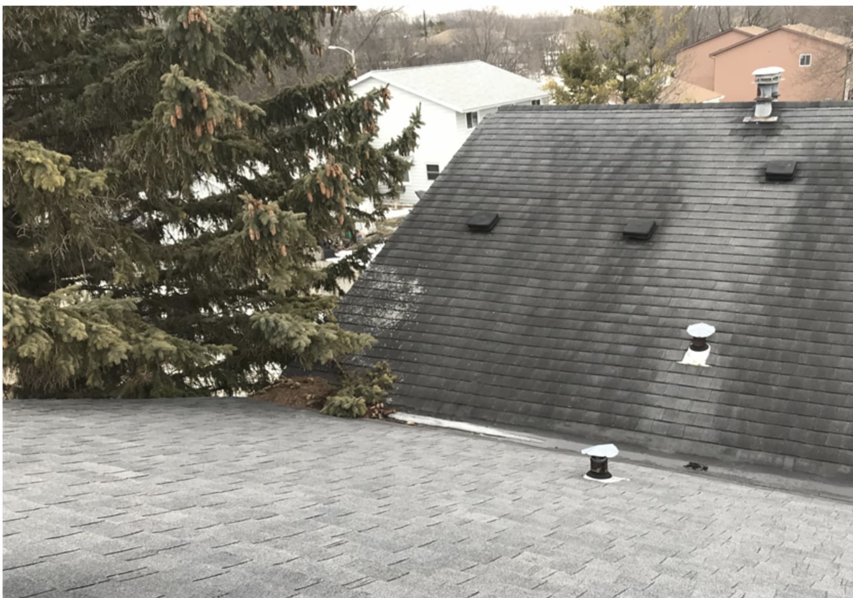 Accurate Roof Management | Hartford | Inspections | clogged debris
