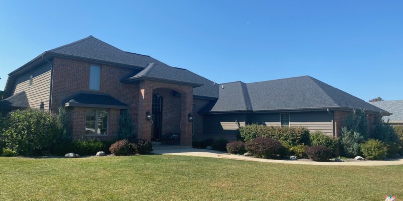 Accurate Roof Management | New Berlin | CertainTeed Landmark | Moire Black | Full Roof Replacement | Side View